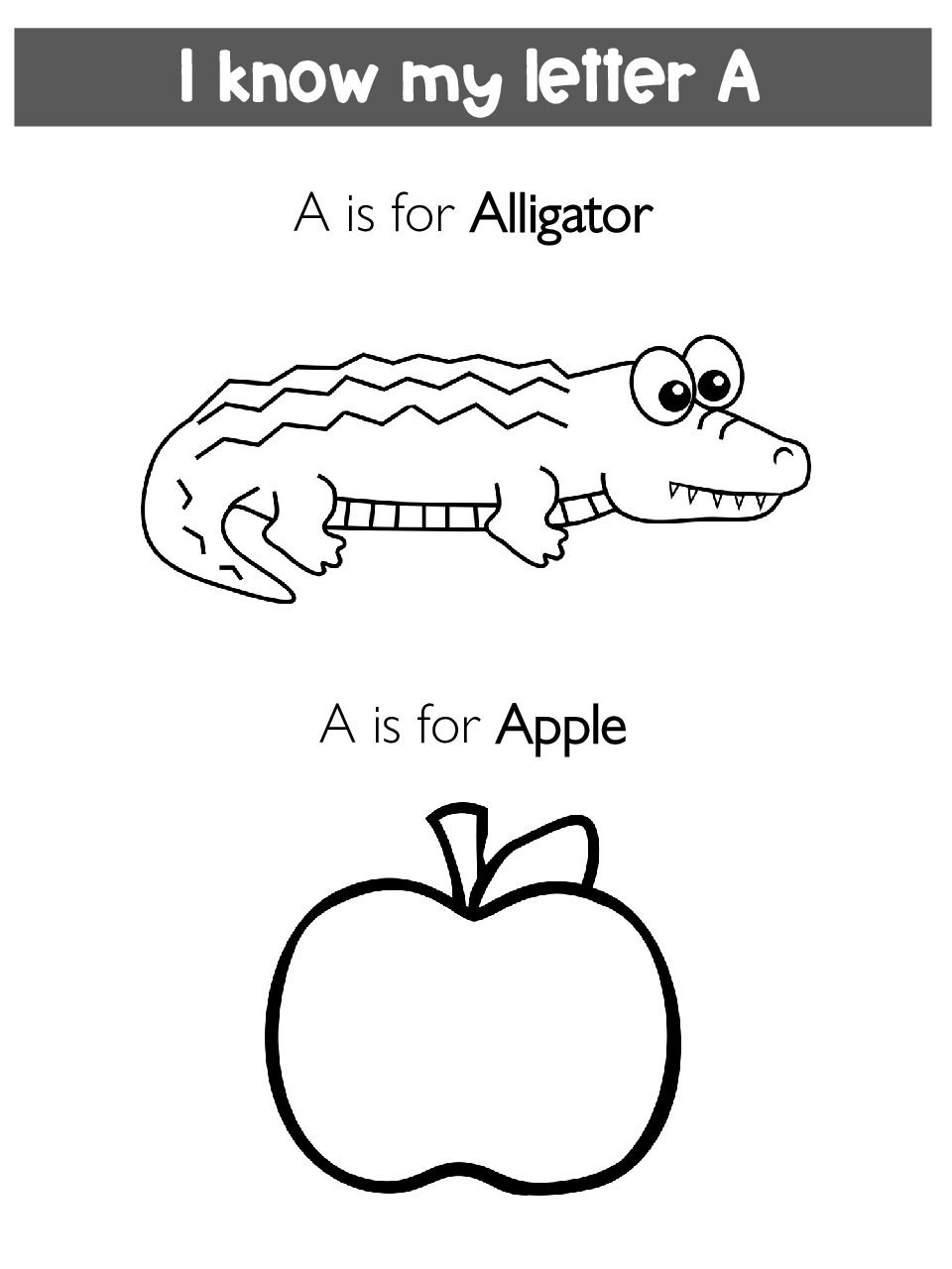 Letter A - Free Activity PDF Download