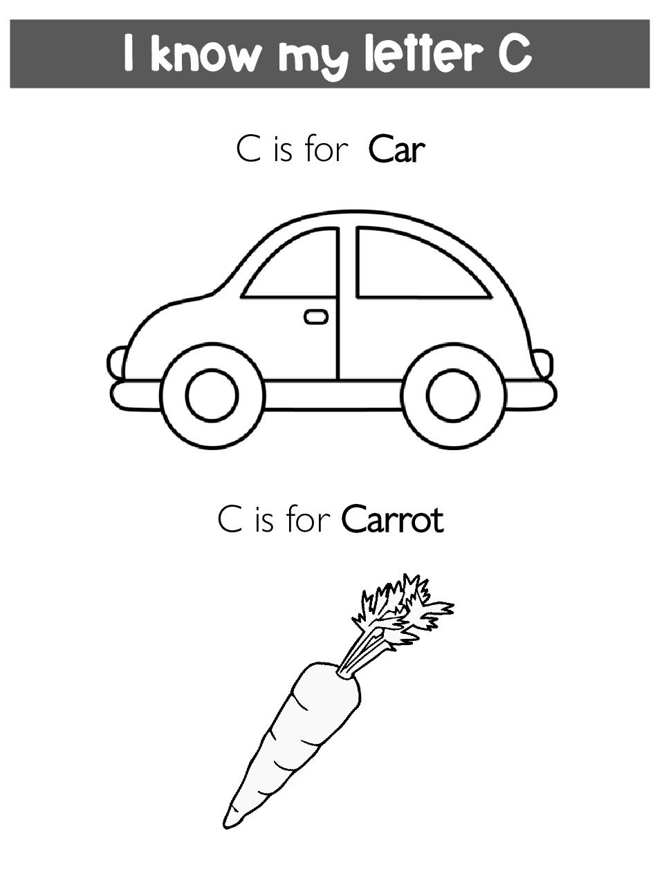 Letter C - Free Activity PDF Download