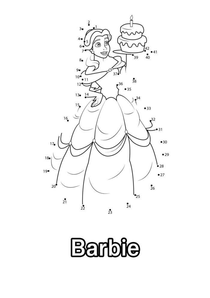 Addition Problems Pdf Gorgeous Barbie As a Princess Coloring Page For Kids – Free Activity ...