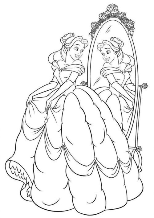 Sweet Princess Coloring Page For Kids – Free Activity PDF Download