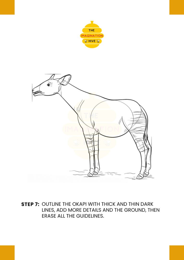 How to Draw an Okapi Step 7