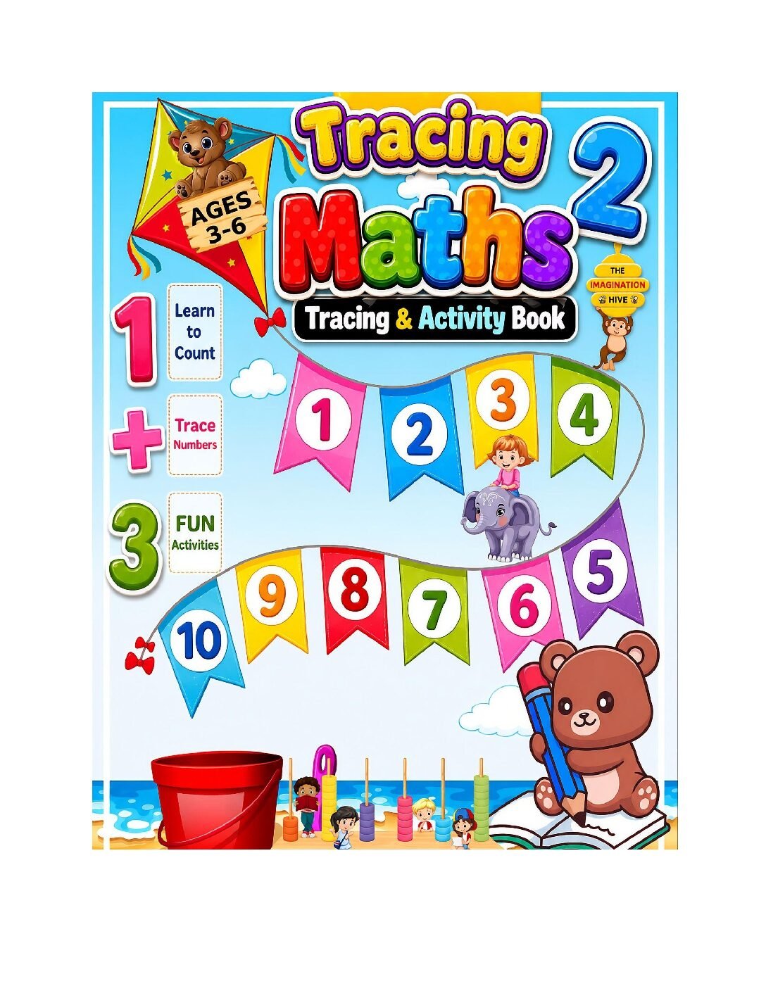Maths Activities and Tracing Worksheet for Kindergarten