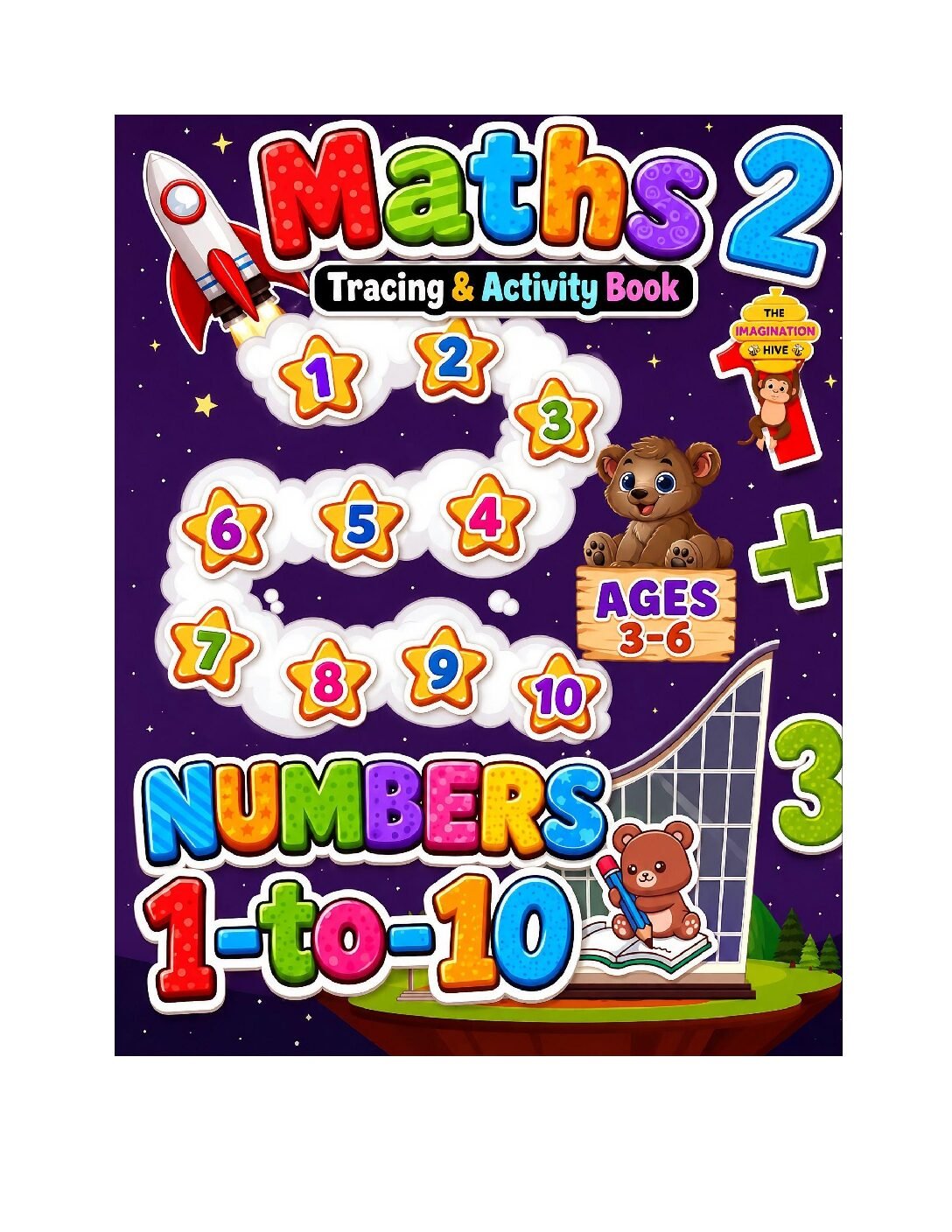 Maths Tracing Worksheet for Kindergarten