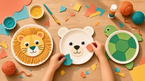 Animal Paper Plate Crafts - The Imagination Hive