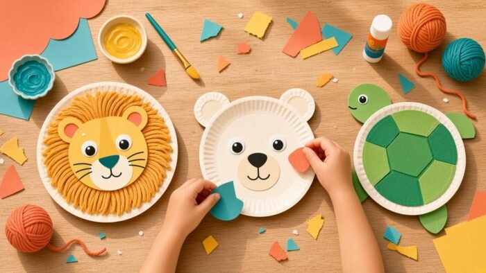 Animal Paper Plate Crafts - The Imagination Hive