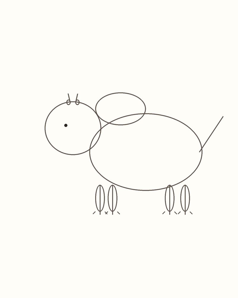 Step 5 : Add the Face and Limbs for a bison