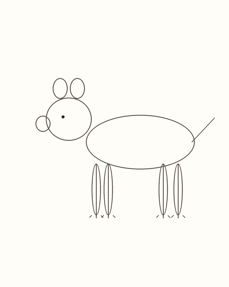 Step 5 : Add the Face and Limbs for a cheetah