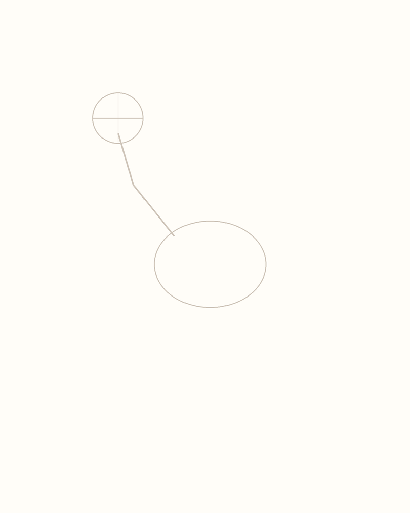 Step 2 : Outline the Body for a flamingo