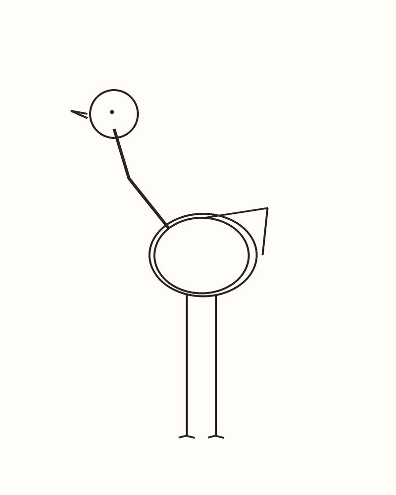 Step 6 : Refine the Whole Animal for a flamingo