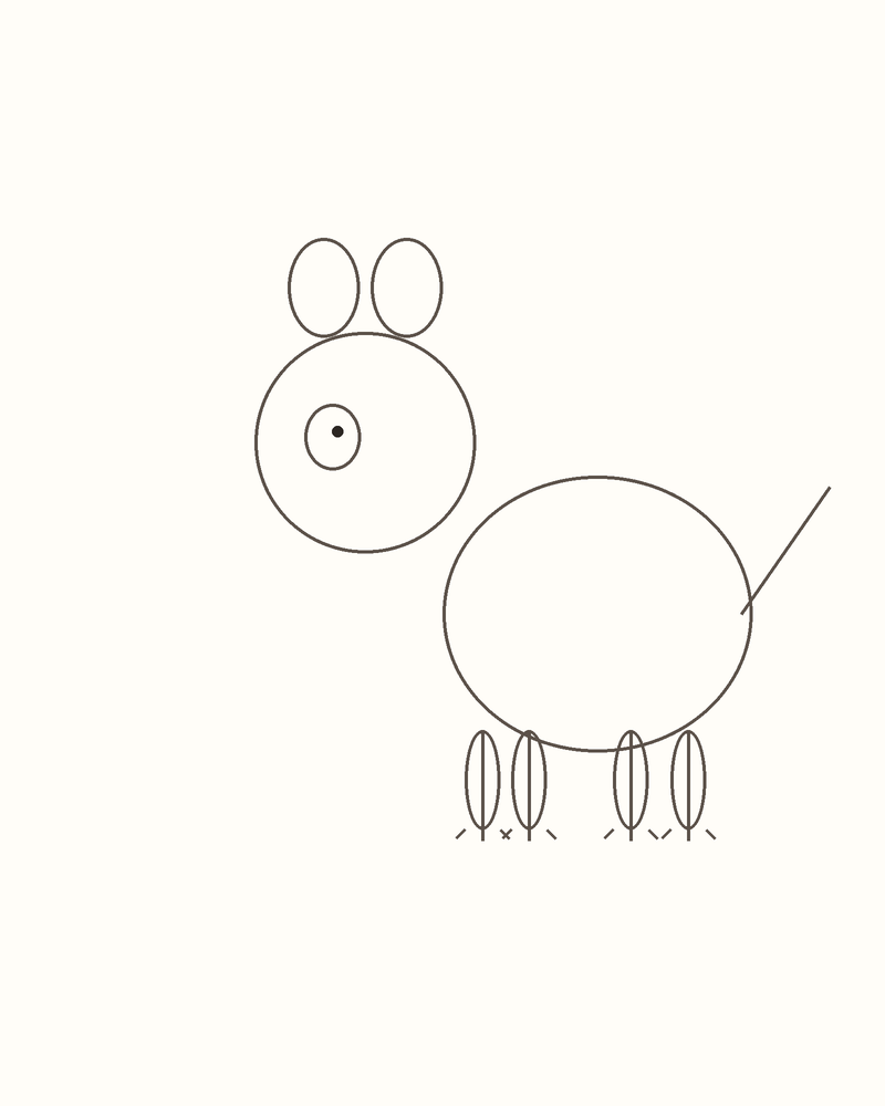 Step 5 : Add the Face and Limbs for a giant panda