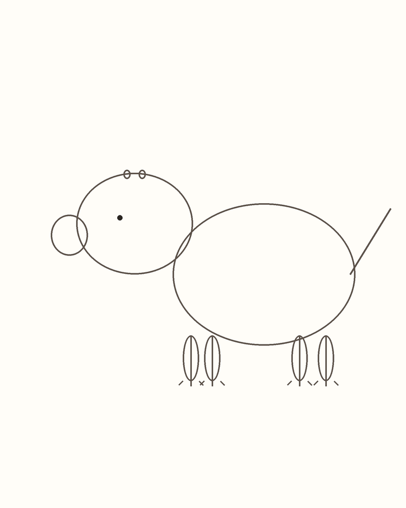 Step 5 : Add the Face and Limbs for a hippopotamus