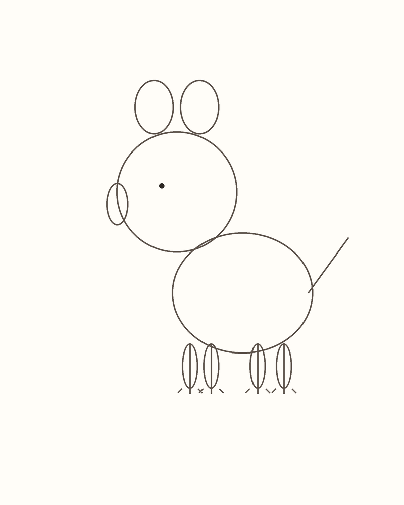 Step 5 : Add the Face and Limbs for a koala