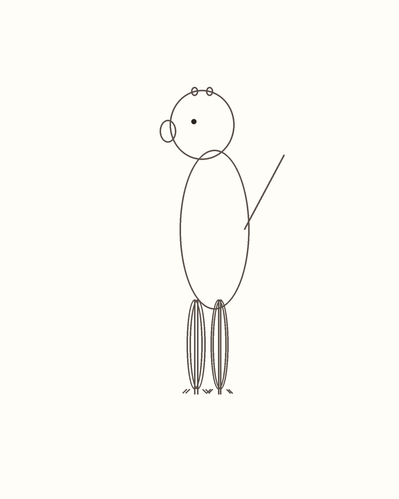 Step 5 : Add the Face and Limbs for a meerkat