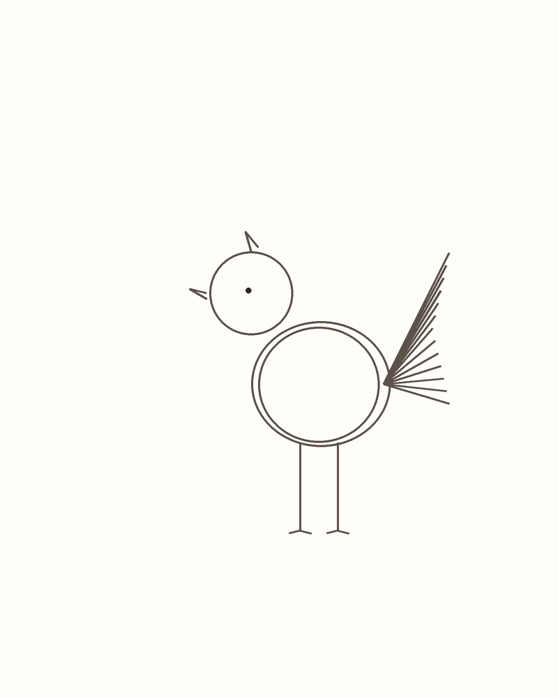 Step 5 : Add the Face and Limbs for a peacock