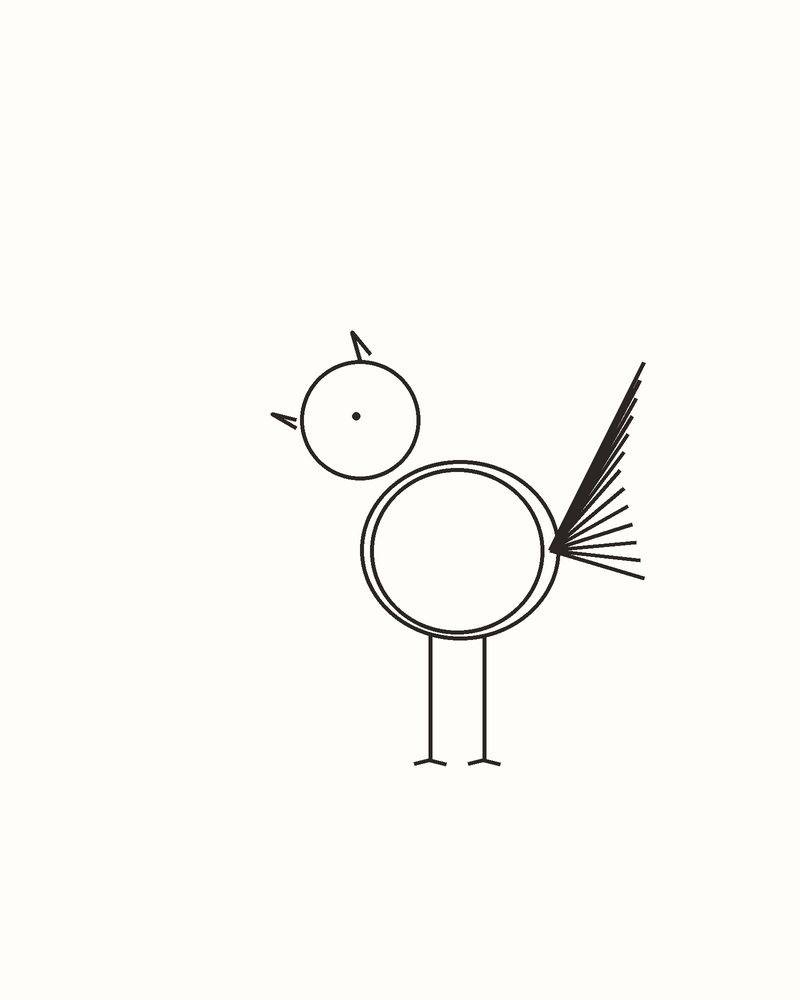 Step 6 : Refine the Whole Animal for a peacock