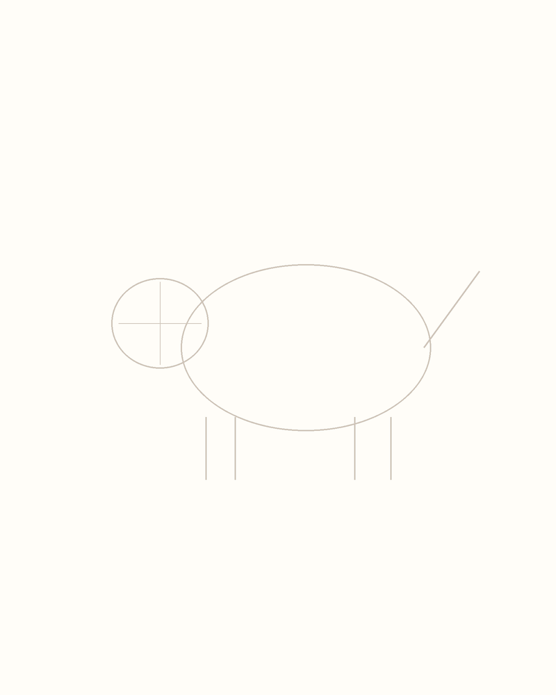 Step 3 : Add Guidelines for the Features for a porcupine