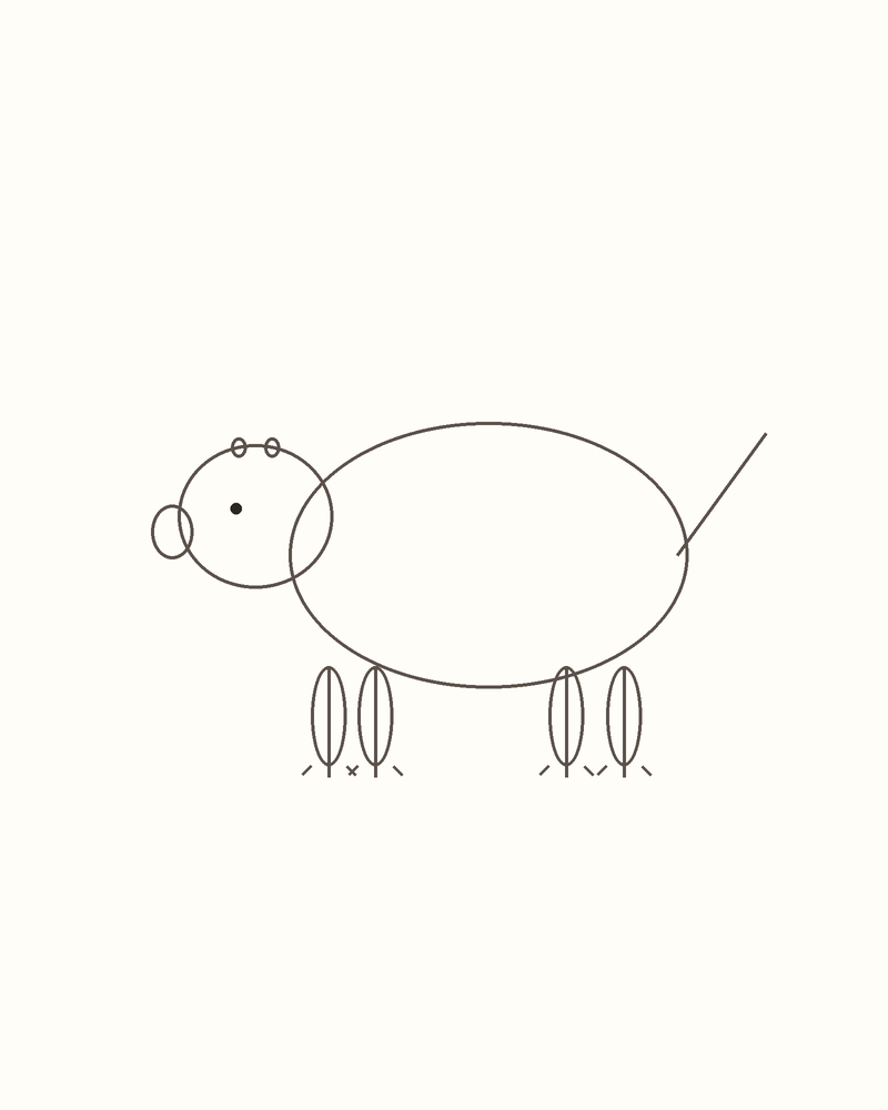 Step 5 : Add the Face and Limbs for a porcupine