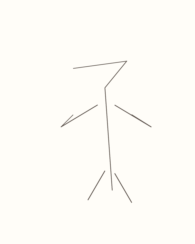 Step 4 : Draw the Basic Shapes for a praying mantis