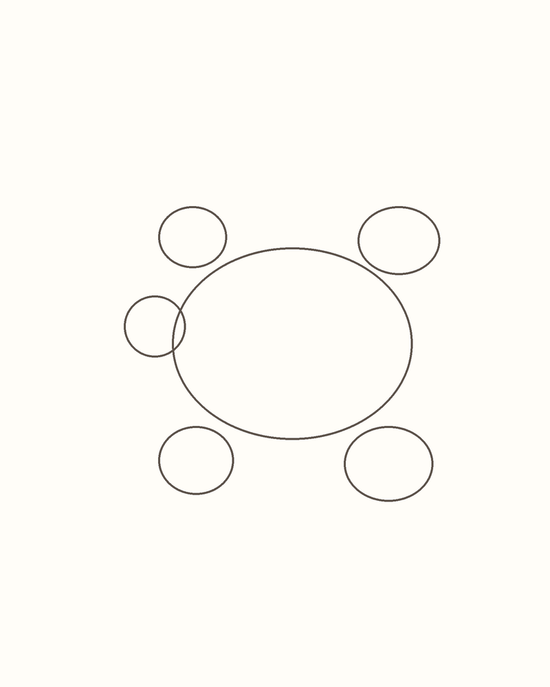 Step 4 : Draw the Basic Shapes for a sea turtle