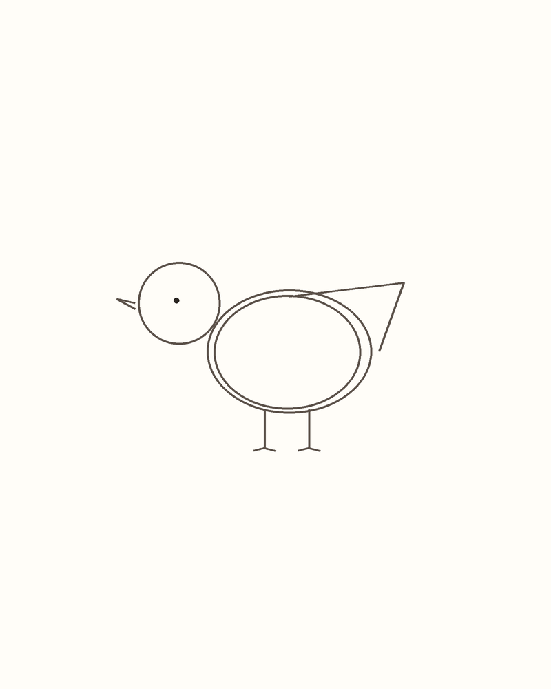 Step 5 : Add the Face and Limbs for a seagull
