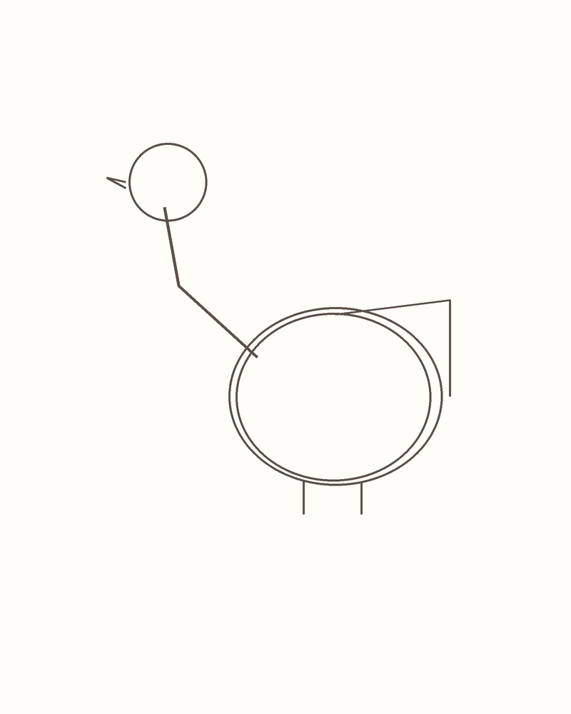 Step 4 : Draw the Basic Shapes for a swan