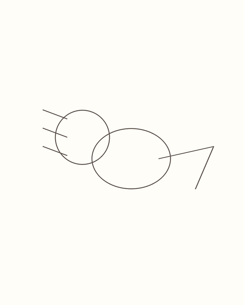 Step 4 : Draw the Basic Shapes for an axolotl