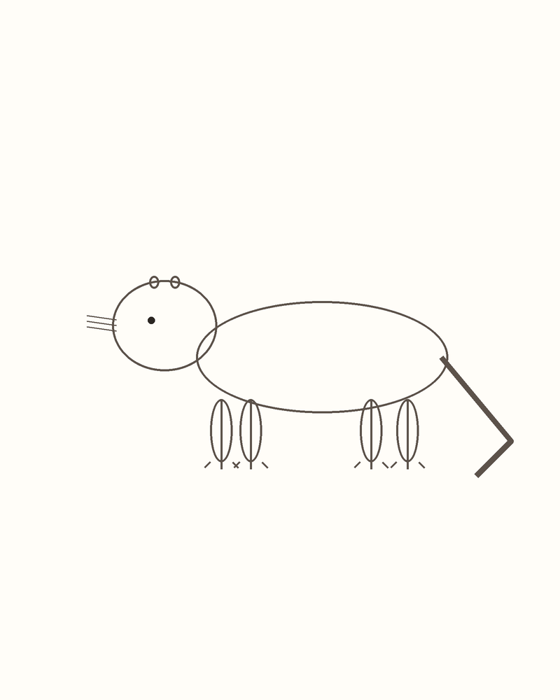 Step 5 : Add the Face and Limbs for an otter