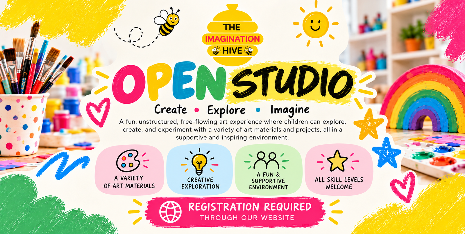 Open Studio  ($15 +HST per child/ hour)