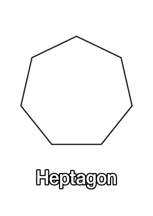 Heptagon Coloring Page For Kids – Free Activity PDF Download