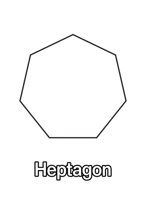 Heptagon Coloring Page For Kids – Free Activity PDF Download