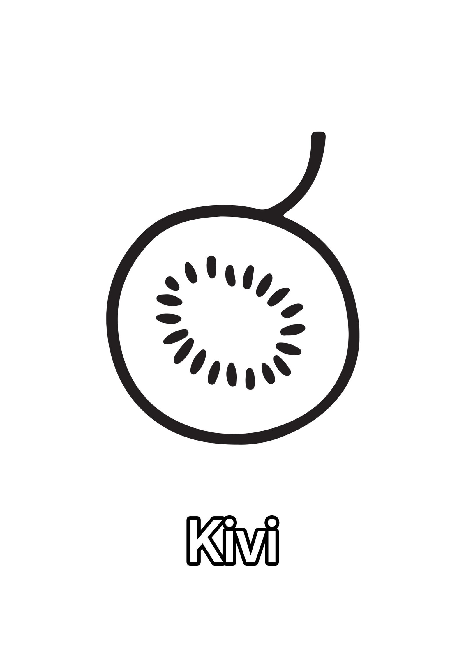 Kivi Coloring Page For Kids - Free Activity PDF Download