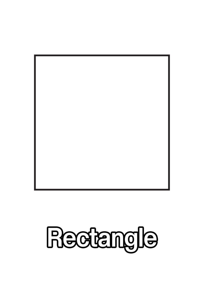 Rectangle Coloring Page For Kids – Free Activity PDF Download - The ...