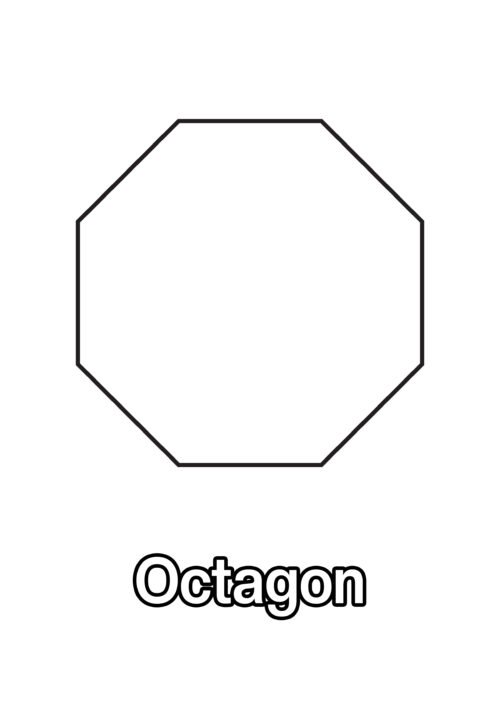 Octagon Coloring Page For Kids – Free Activity PDF Download