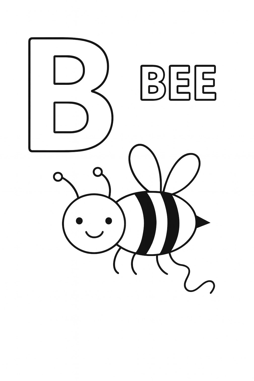 B alphabet coloring pages