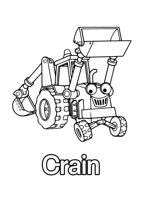 Crain Coloring Page For Kids – Free Activity PDF Download