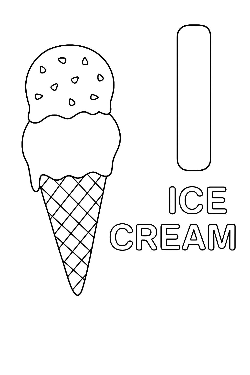 I Alphabet Coloring Pages - Free Activity PDF Download