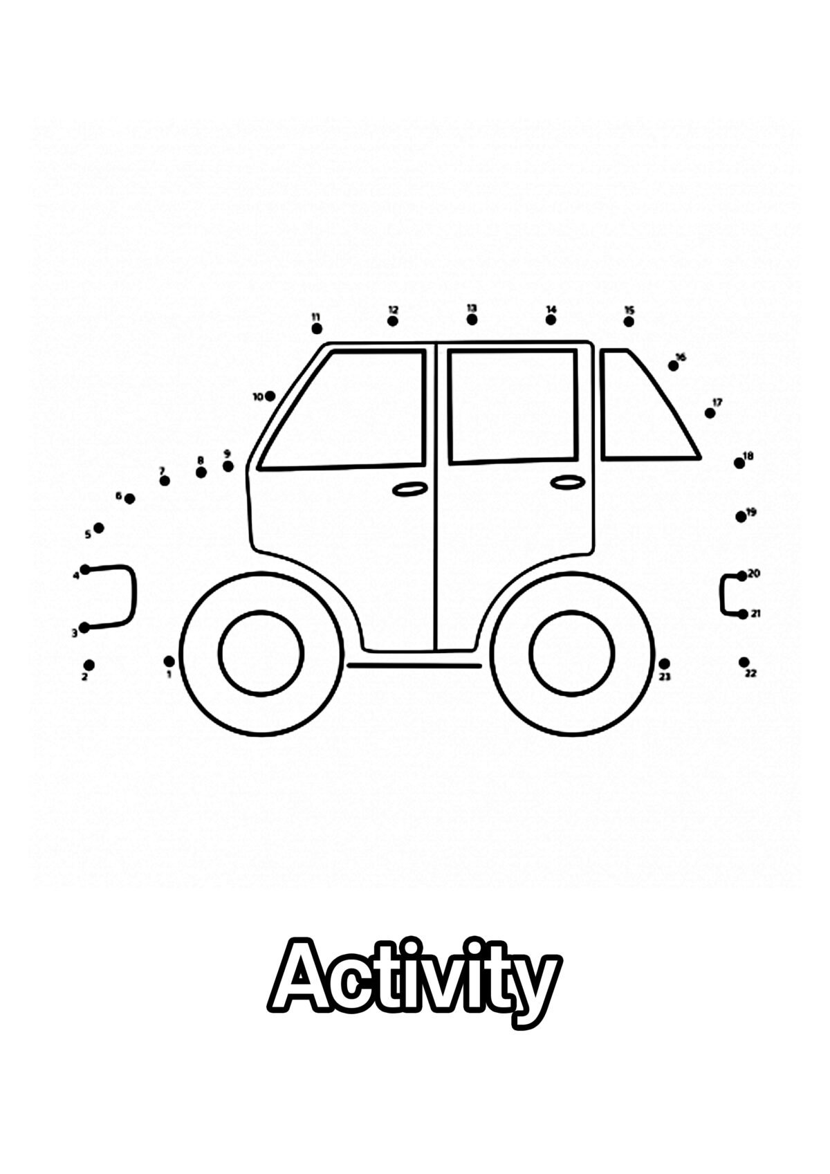 Racing Car Coloring Page For Kids – Free Activity PDF Download - The ...