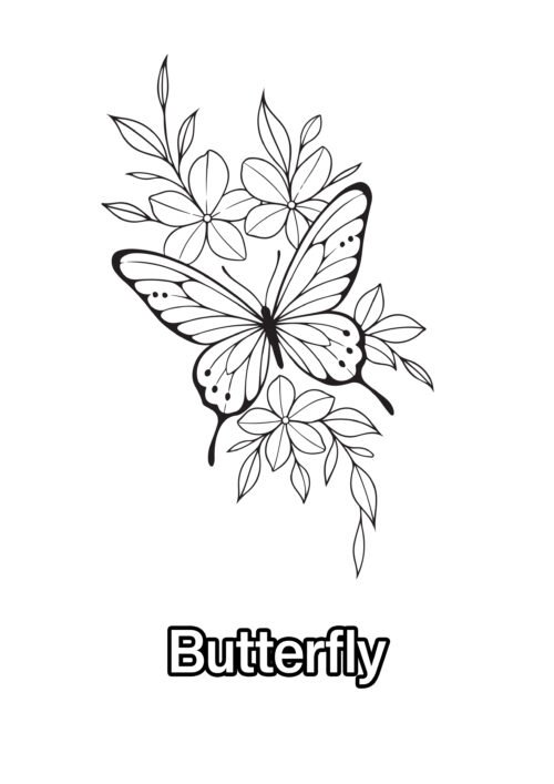Attractive Butterfly Coloring Page For Kids – Free Activity PDF Download