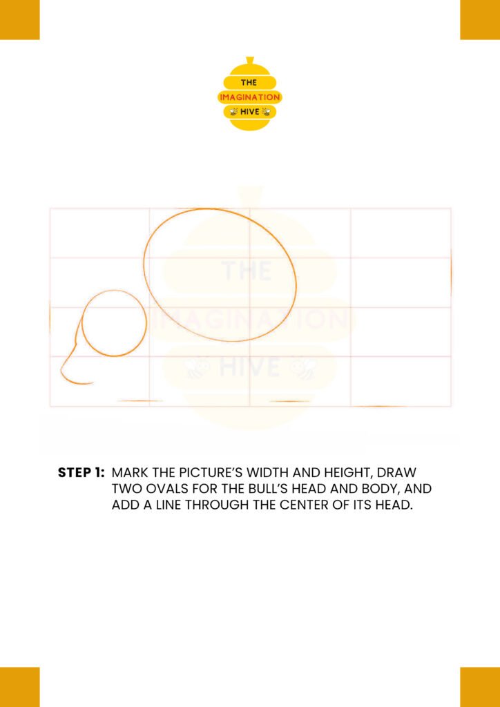 How to Draw Bull Step 1