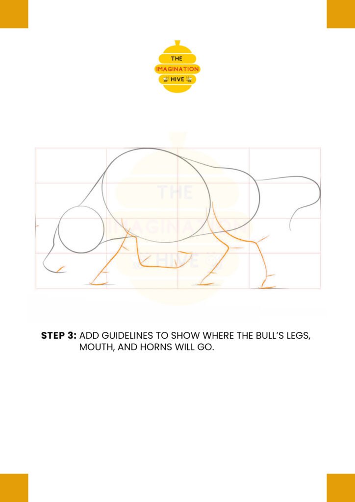 How to Draw Bull Step 3