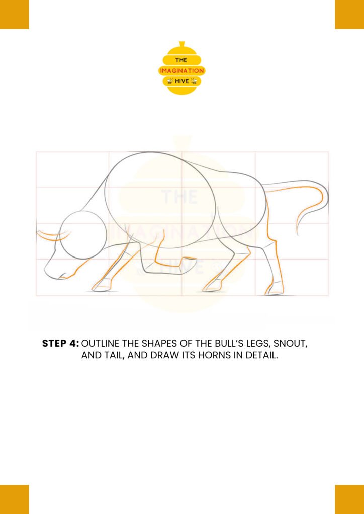 How to Draw Bull Step 4