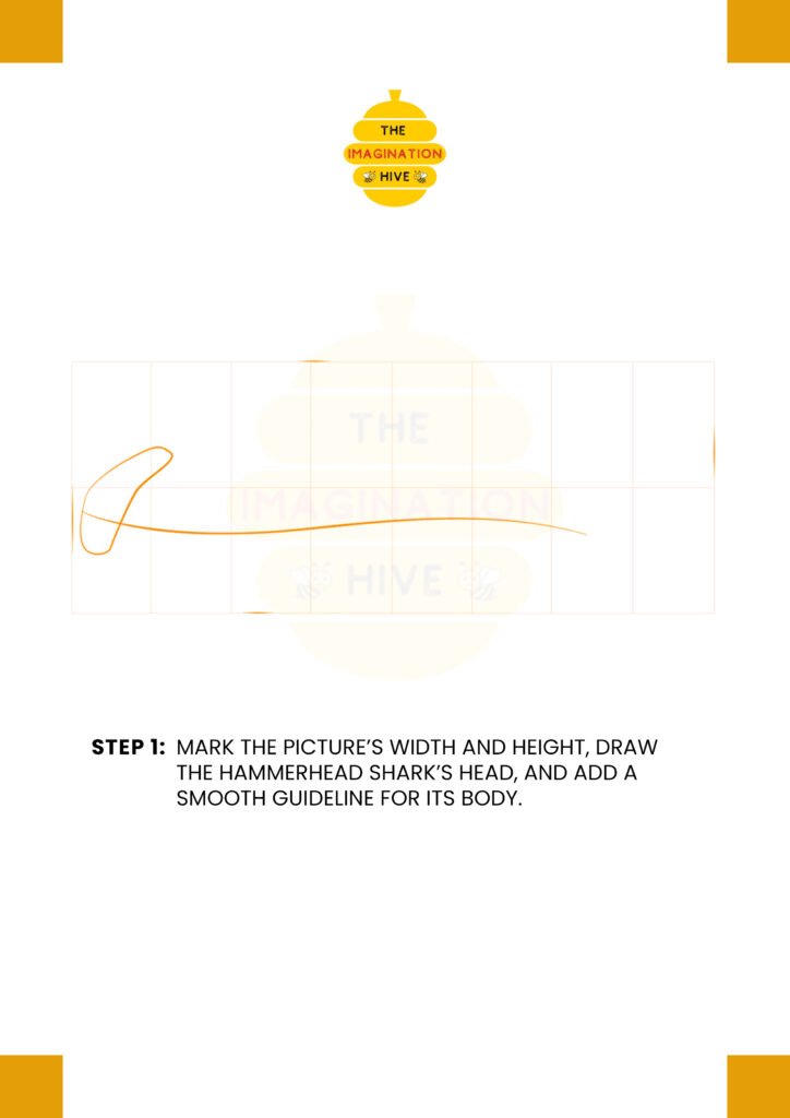 How to Draw Hammerhead Shark Step 1