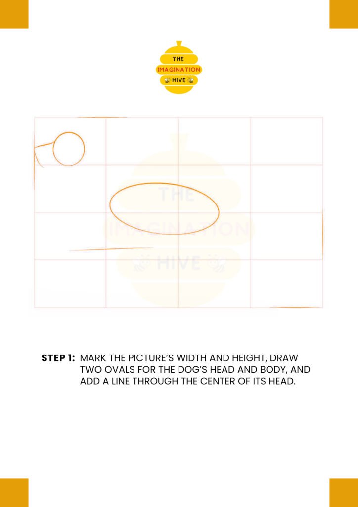 How to Draw a Running Dog Step 1
