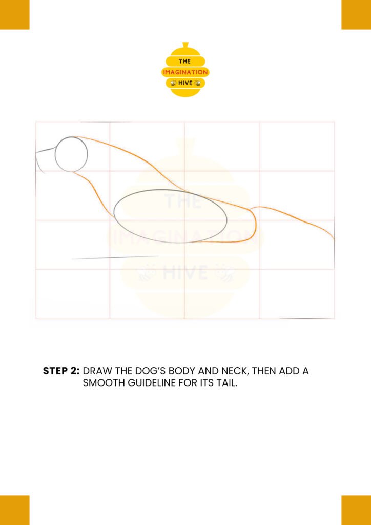 How to Draw a Running Dog Step 2