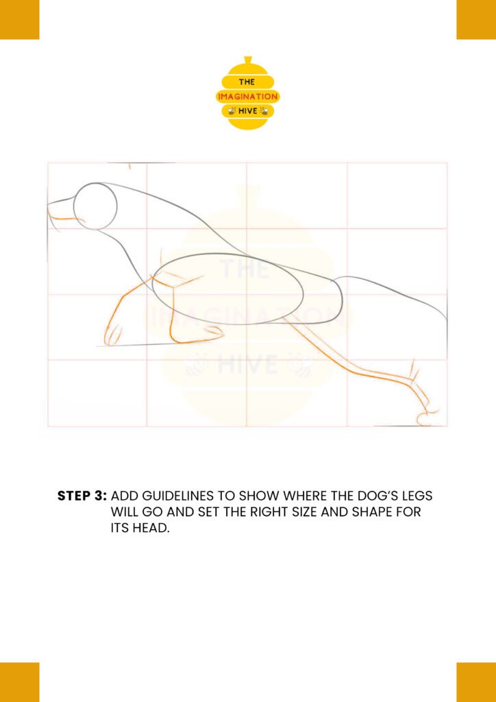 How to Draw a Running Dog Step 3