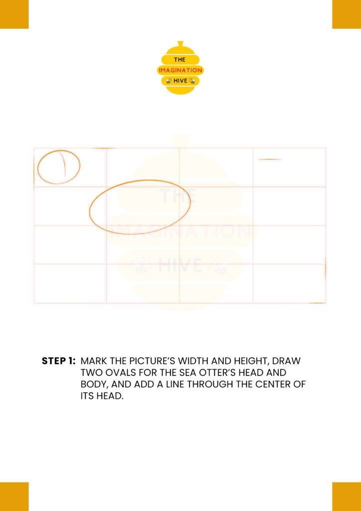 How to Draw a Sea Otter Step 1