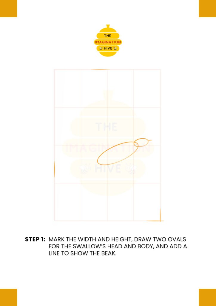 How to Draw Barn Swallow Step 1