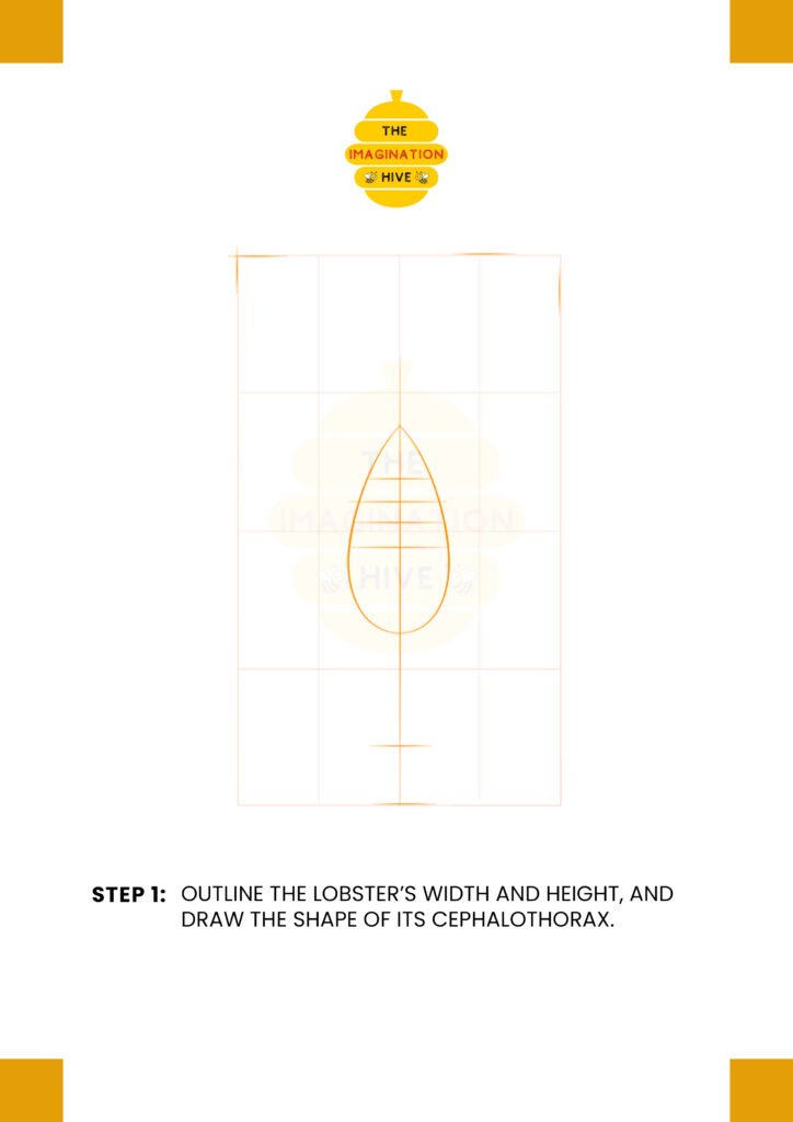 How to Draw a Lobster Step 1