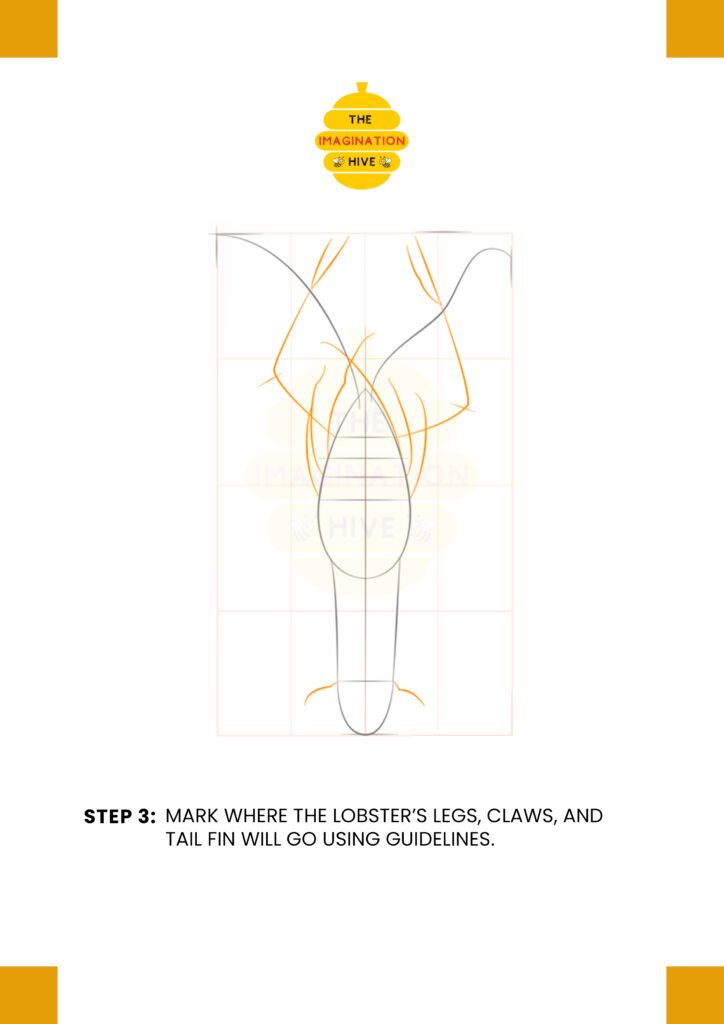 How to Draw a Lobster Step 3
