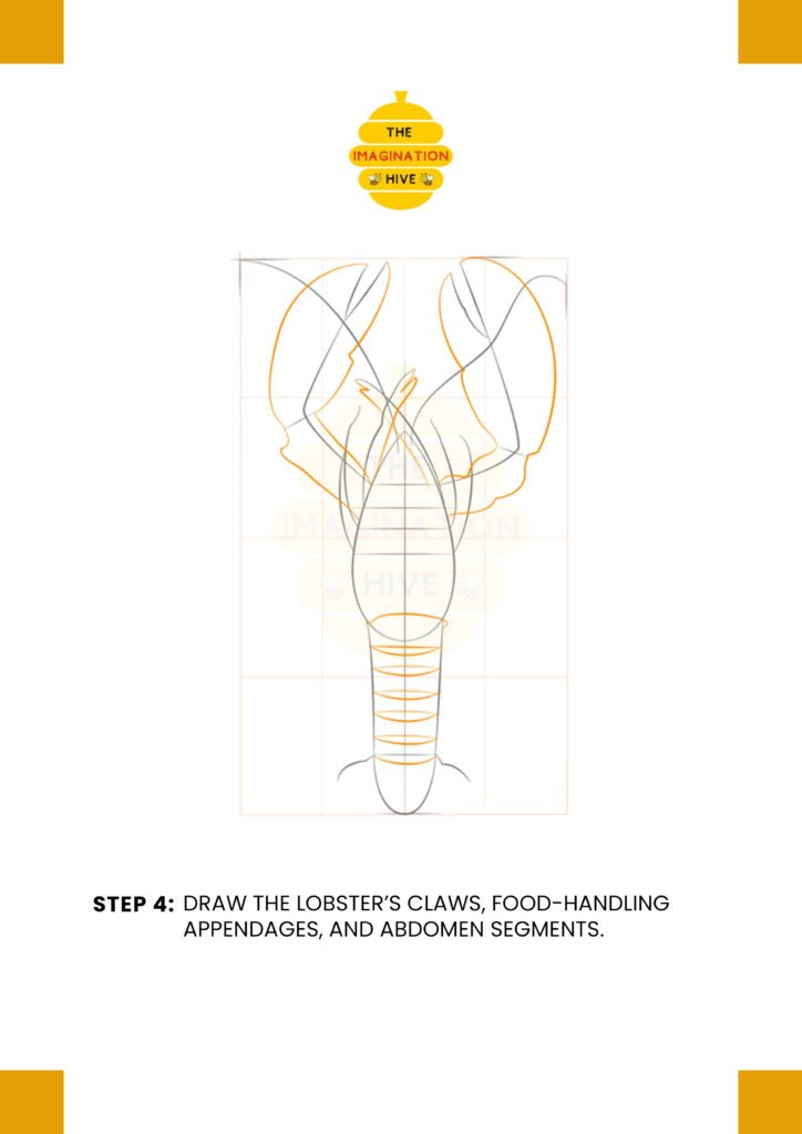 How to Draw a Lobster Step 4